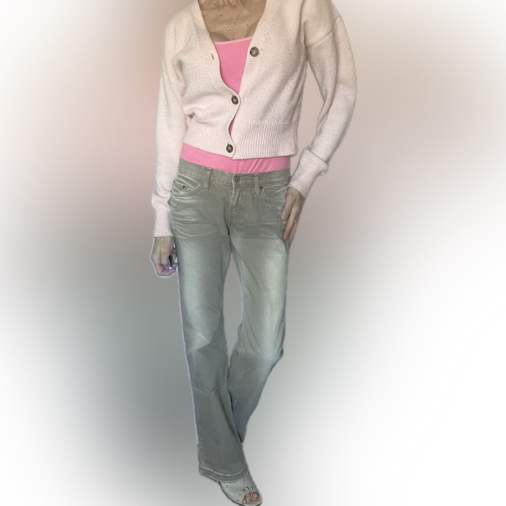 Tan Red engine jeans